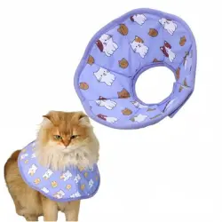 FurryFusion Collar antilamido morado para gatos - L