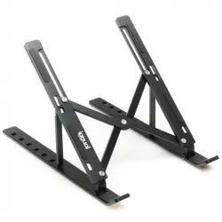 Iggual Soporte Portátil Plegable Aluminio Negro 17