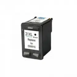 Inkpro Cartucho Tinta Compatible con HP N21XL Negro