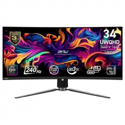 MSI MPG 341CQPX 34" QD-OLED UltraWide QHD 240Hz Curva USB-C