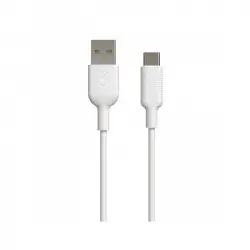 Muvit Cable USB a Tipo C 3A 3m Blanco