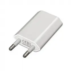 Nanocable Mini Cargador de Red USB 5V Blanco
