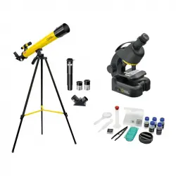 National Geographic Kit de Telescopio + Microscopio Para Principiantes