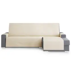 Protector Cubresofa Sofa Chaise Longue Derecha Extra Royale 290 cm. Color Beige