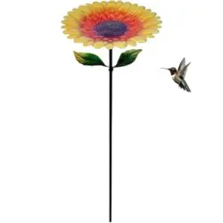 ZooVenture Estanque para pájaros al aire libre - Hierro, Jardín, Flor - Hierro - 29,5 cm x 84 cm