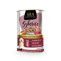 0.4 KG 0.4 KG Era Sybarite Adulto Atún, Cerdo y Batata en paté lata para perros