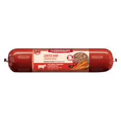 Fleischeslust 8 x 400 g salchichas para perros  - Vacuno tierno