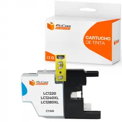 Pccom Essential Brother Lc1240xl/lc1220xl/lc1280xl Cartucho Tinta Compatible Cian