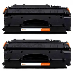 Pccom Essential Tóner Compatible HP CE505x/CF280x Negro Pack 2