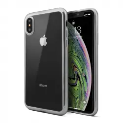 Unotec Funda TPU Gel Frame Gris para iPhone XS Max