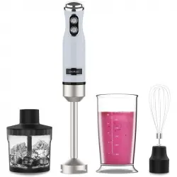 Cecotec Power RetroBlue 1200MAX Crean&Crush Batidora de Mano Retro 4 Cuchillas 0.5L 1200W Azul