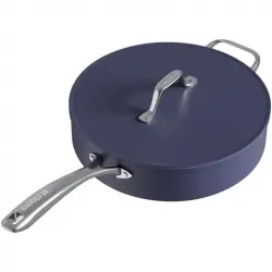Ciarra Beyond Sartén con Tapa de Aluminio para Todo Tipo de Cocinas 28cm Azul