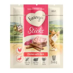 Feringa Sticks con pollo y pato para gatos 3 x 6 g
