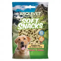 Golosinas para perros Soft snacks Huesitos duo cordero y arroz 100 grs., Unidades 14 unidades