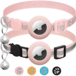 HausPets Collar reflectante de seguridad para gatos AirTag, paquete de 2 - Artículo 2