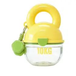 MCBOSON Taza de viaje Vitality Kettlebell para gatos y perros, amarilla - AMARILLO