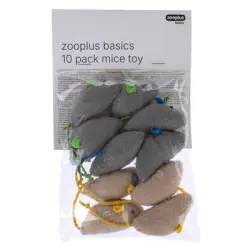 zooplus Basics set de ratones de juguete para gatos - Pack de 10 unidades