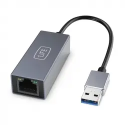 1Life Adaptador Ethernet USB 3.0 Gigabit a Rj45 Negro