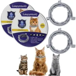 HausPets Collar para gatos con aceites esenciales, 16 meses, paquete de 2 - Artículo 1
