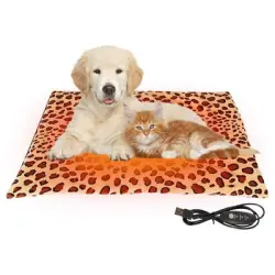 IntiMeg Alfombrilla calefactora USB para gatos y perros - 37×47 cm