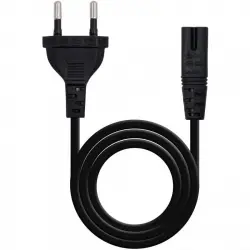 Nanocable Cable de Alimentación Forma 8 CEE7/16 - C7 1.5m Negro
