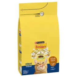 PURINA Friskies Sterilised Cat con pavo, pollo y verduras - 1,5 kg