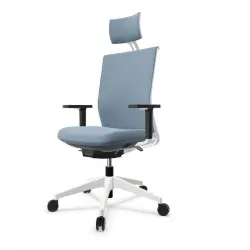 Actiu Stay Atlantic Sea Silla de Oficina con Cabezal Azul/Blanco