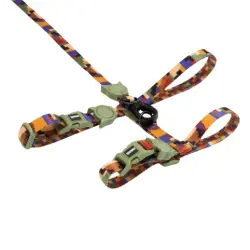 Arnés + Correa Gato Zee.dog Pixel - Cuello: 20–30cm/ Pecho: 26–41cm /Correa: 1.2 m