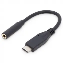 Digitus Adaptador USB-C a Jack 3.5mm 20cm Negro