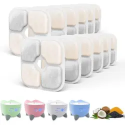 FurryFusion Filtros para fuentes de agua para gatos - Paquete 12 Catit PIXI - 12 piezas