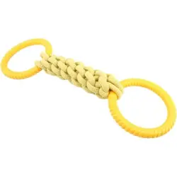 HausPets Cuerda para tirar de cachorros - Entrenamiento, interior/exterior - Amarillo