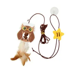 IntiMeg  retráctil de plumas para gatos - Una pieza