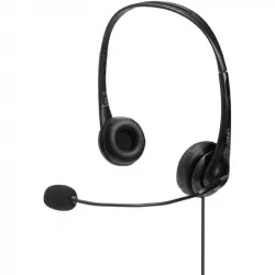 Lindy Auriculares USB Negros