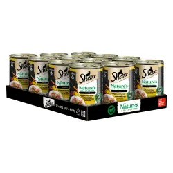 Sheba Nature's Collection 12 x 400 g - Cóctel de ave con hígado y aceite de pescado adornado con zanahorias en paté