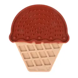 TIAKI Chocolate Ice Cream alfombrilla para lamer  - 20 x 17,5 x 1 cm (L x An x Al)
