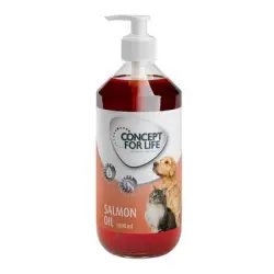 Aceite de salmón Concept for Life para mascotas - 1000 ml