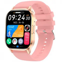 Cool Delta Reloj Smartwatch (AMOLED, Llamadas, Salud, Deporte) Silicona Rosa