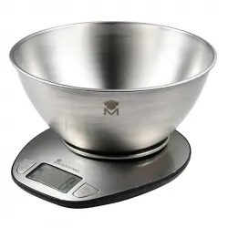 Masterpro Foodies MP Báscula de Cocina 5Kg 1.8L Acero Inoxidable