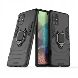 Max Power Digital Funda Magnética Negra con Anillo para Móvil Samsung Galaxy A71 5G