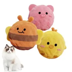 MCBOSON Pelotas de peluche para perros, de tela suave, 3 unidades - 3 piezas