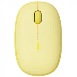 Rapoo M660 Silent Ratón Óptico Inalámbrico Bluetooth 1300 DPI Amarillo
