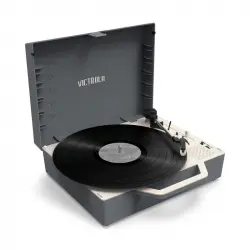 Victrola Re-Spin Tocadiscos Con Altavoz Gris