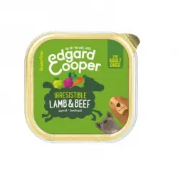 Edgard & Cooper Comida húmeda para Perros con Cordero y Ternera, 11 x 150 gr