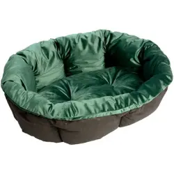 Funda de terciopelo verde para cesta Ferplast Siesta Deluxe (sin cesta) - Tamaño 12: 114 x 83 x 37 cm (L x An x Al)