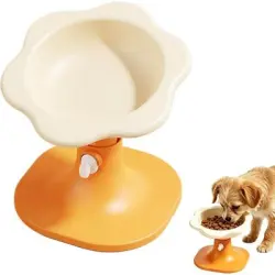 MCBOSON Comedero alto para perros con base elevada, color naranja - naranja