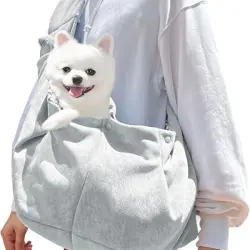 MCBOSON Mochila transportadora para perros de color gris - 1 artículo