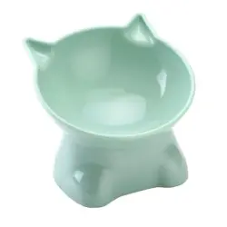UAMLY Comedero elevado para gatos - 1 Artículo Verde