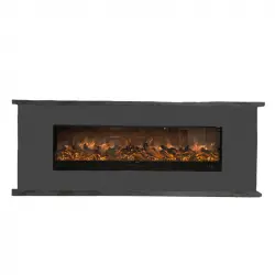 Chimenea Electrica Móvil De Lena Antracita Desio 150