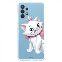 Funda Oficial de Disney Los Aristogatos Marie Silueta para Samsung Galaxy A32 4G