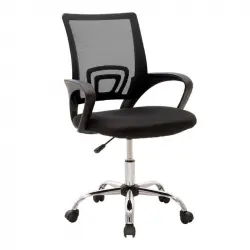 Home Heavenly Nala Silla Escritorio Giratoria Negra